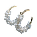 retro diamondstudded pearl large hoop earrings wholesalepicture15