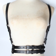 Retro leather strap sling waist belt