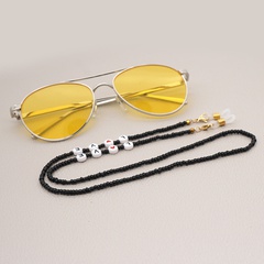 22 Years Cross-Border New Arrival Bohemian Beaded Color Glass Beads with Love Letter Glasses Sling