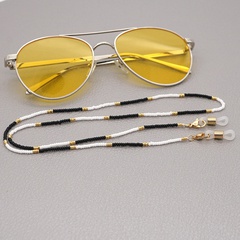 retro new contrast color miyuki beads glasses chain wholesale