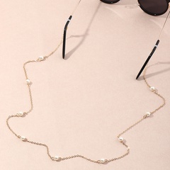 Nihaojewelry jewelry wholesale simple pearl glasses chain