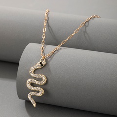 Nihaojewelry jewelry diamond serpentine pendant necklace wholesale