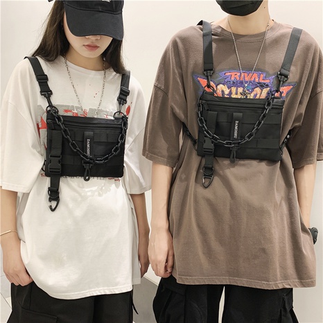 hip hop fashion multi-pockets messenger waist bag wholesale's discount tags