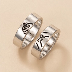 Nihaojewelry Jewelry Wholesale New Silver Ring Couple Ring