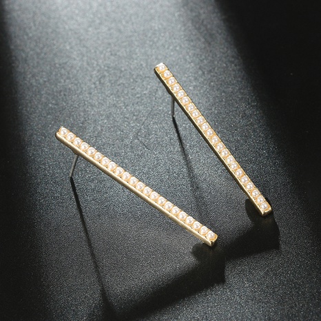 Pendientes de una línea de perlas simples de Nihaojewelry Joyería al por mayor's discount tags
