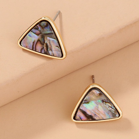 wholesale jewelry abalone shell triangle earrings Nihaojewelry's discount tags