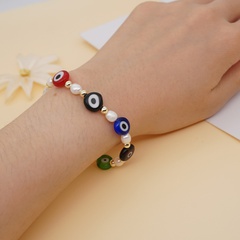 Nihaojewelry bohemian style pearl eye beads bracelet jewelry Wholesale