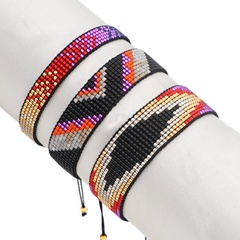 Nihaojewelry ethnic style Miyuki beads hand-woven geometric demon eye bracelet jewelry wholesale