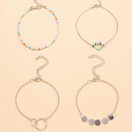 Nihaojewelry Jewelry Wholesale Color Beads Peach Heart Circle Pendant Childrens Bracelet Setpicture7