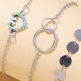 Nihaojewelry Jewelry Wholesale Color Beads Peach Heart Circle Pendant Childrens Bracelet Setpicture8