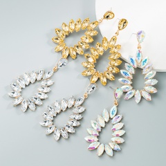 wholesale jewelry fashion hollow water drop geometric earrings nihaojewelry