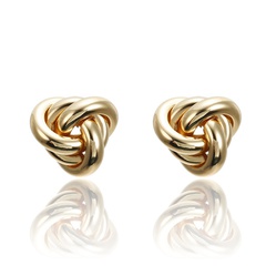 Nihaojewelry simple twist irregular flower-shaped earrings wholesale jewelry