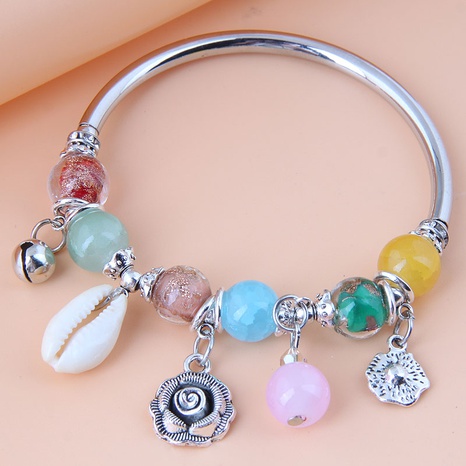 Nihaojewelry jewelry wholesale geometric pendant colorful bracelet's discount tags