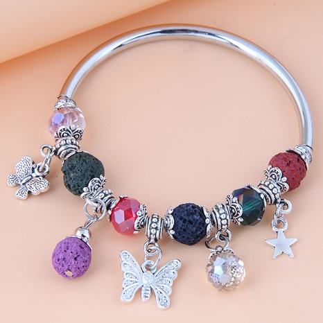Nihaojewelry jewelry wholesale geometric metal pendant resin bracelet's discount tags