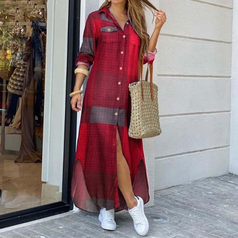 Nihaojewelry fashion long sleeve shirt long dress Wholesale's discount tags