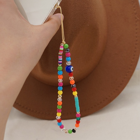ethnic beads woven color mobile phone lanyard's discount tags