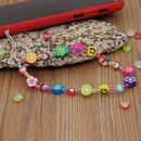 Simple ethnic smiling face woven beaded mobile phone chainpicture11