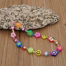 Simple ethnic smiling face woven beaded mobile phone chainpicture12