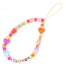 ethnic candy color mixed beads short mobile phone lanyardpicture12