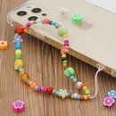 simple candy color beads mobile phone lanyardpicture11