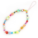 simple candy color beads mobile phone lanyardpicture13