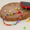 Simple ethnic acrylic candy color woven beaded mobile phone chainpicture11