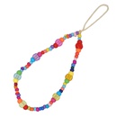 Simple ethnic acrylic candy color woven beaded mobile phone chainpicture13