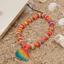 Simple bohemian rainbow shell mobile phone chainpicture12