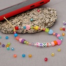creative star pendant acrylic phantom color beads mobile phone chainpicture11