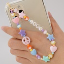 Korean simple personality letter beaded mobile phone lanyardpicture8