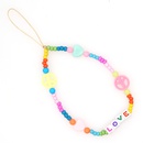 fashion letter beaded handwoven colorful beads mobile phone chainpicture14
