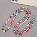 bohemian colored soft ceramic abacus beads mobile phone chainpicture9