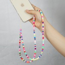 bohemian colored soft ceramic abacus beads mobile phone chainpicture11