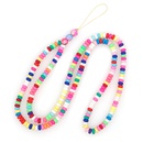 bohemian colored soft ceramic abacus beads mobile phone chainpicture13