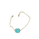 Bracelet en acier inoxydable turquoise simple de mode corennepicture11