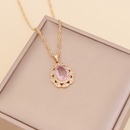 fashion multicolor full diamond water drop copper necklace wholesalepicture15