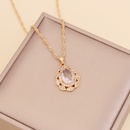 fashion multicolor full diamond water drop copper necklace wholesalepicture17