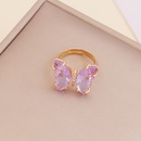 fashion zircon butterfly opening adjustable ring wholesalepicture15