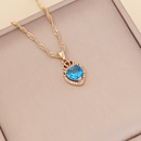 fashion multicolor full diamond heart necklacepicture12