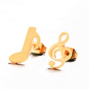 creative personality asymmetrical note alloy earrings wholesalepicture14