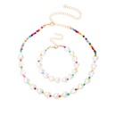 ethnic style heart pearl necklace bracelet combination setpicture14