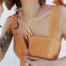 fashion lava geometric letter pendent short clavicle necklacepicture13