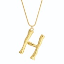 fashion lava geometric letter pendent short clavicle necklacepicture17