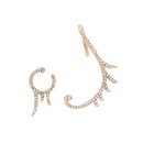 fashion personality diamond asymmetrical alloy earrings setpicture12