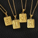 fashion gold medal square letter necklace wholesalepicture38