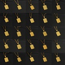 fashion gold medal square letter necklace wholesalepicture39