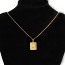 fashion gold medal square letter necklace wholesalepicture41