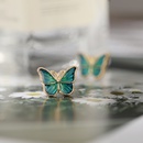 creative simple retro dark green butterfly earringspicture8