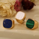 simple square geometric alloy ring wholesalepicture11