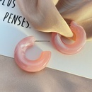 fashion macaron color Cshaped creative resin earringspicture10